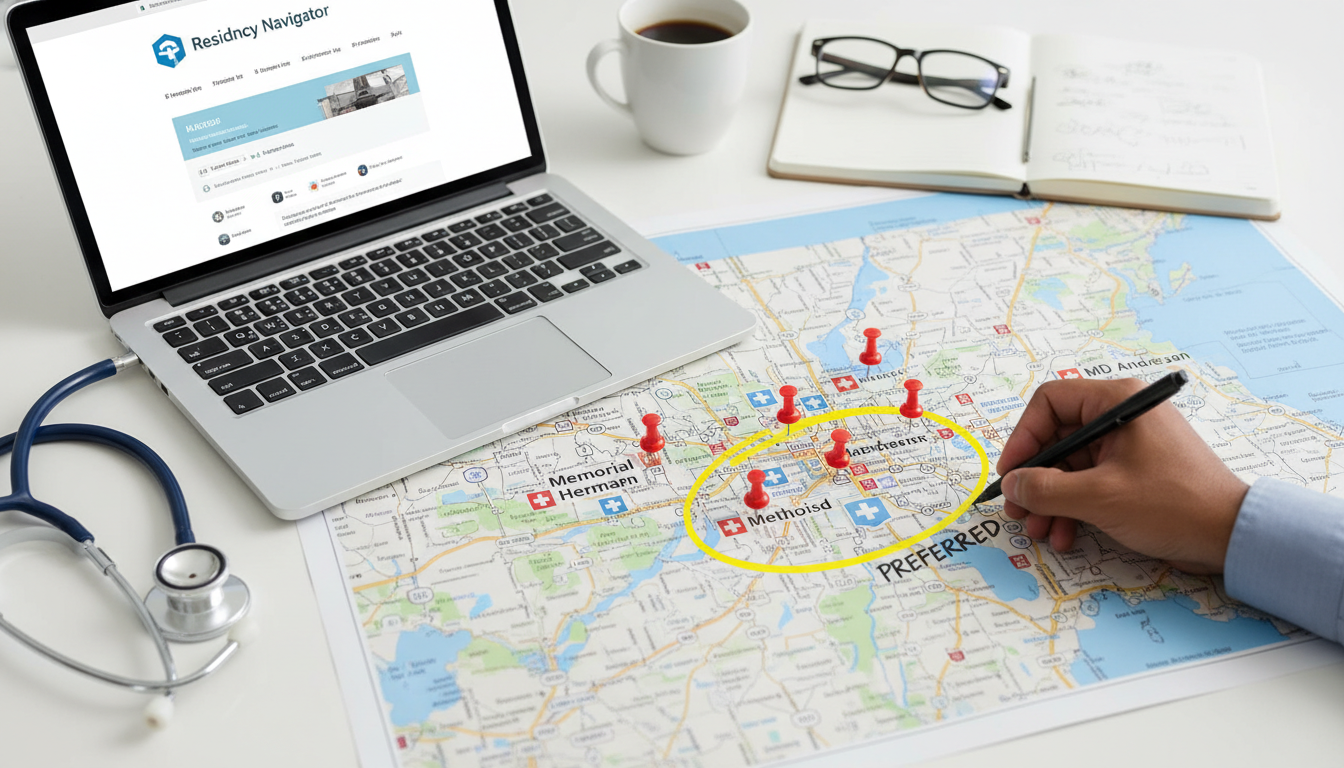 Map of Houston residency programs and medical centers Map of Houston residency programs and medical centers - non-US citizen IMG for Geographic Flexibility for Non-US Citizen IMG