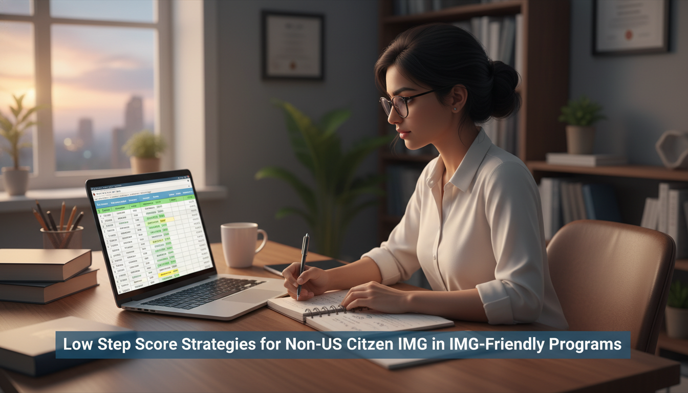 Non-US citizen IMG researching IMG-friendly residency programs online Non-US citizen IMG researching IMG-friendly residency programs online - non-US citizen IMG for Low Step Score Strategies for