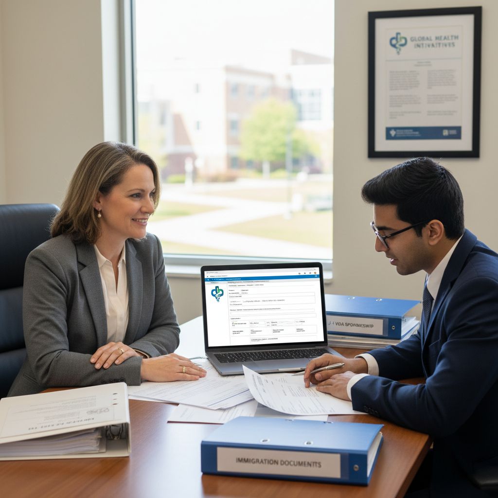 Residency program coordinator helping an IMG with visa paperwork Residency program coordinator helping an IMG with visa paperwork - non-US citizen IMG for Visa Navigation for Residency for N