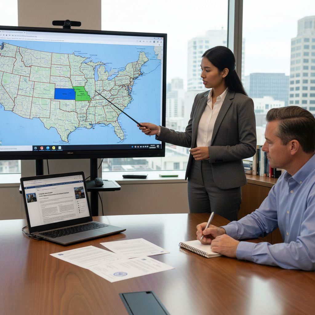 Map and documents explaining J-1 waiver options for physicians in the Mississippi Delta - non-US citizen IMG for Visa Navigat