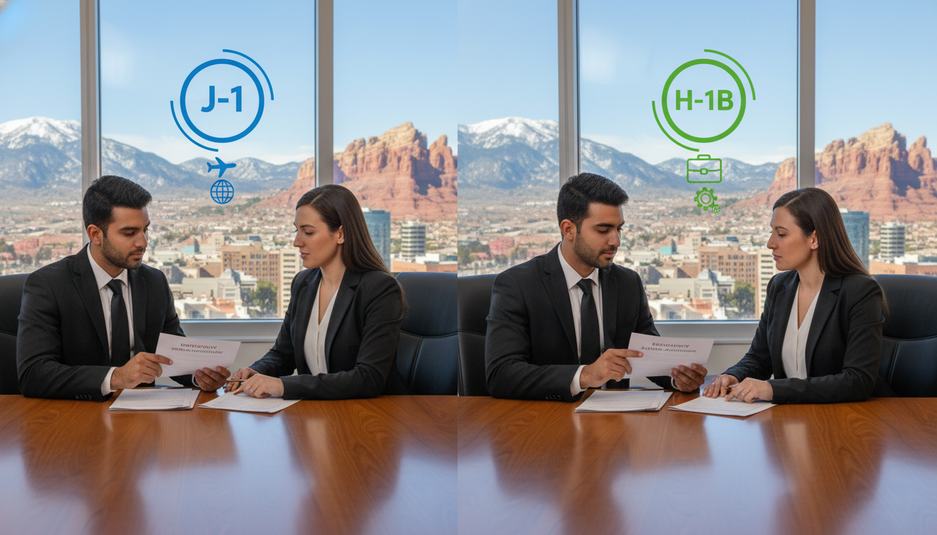 Comparison of J-1 and H-1B visa options for IMG residency - non-US citizen IMG for Visa Navigation for Residency for Non-US C