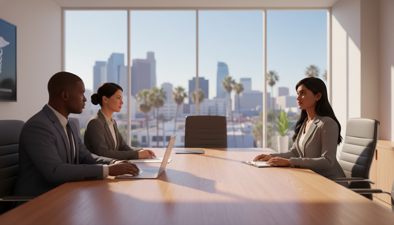 Residency program interview panel at a California hospital Residency program interview panel at a California hospital - non-US citizen IMG for Low Step Score Strategies for Non-US Citi