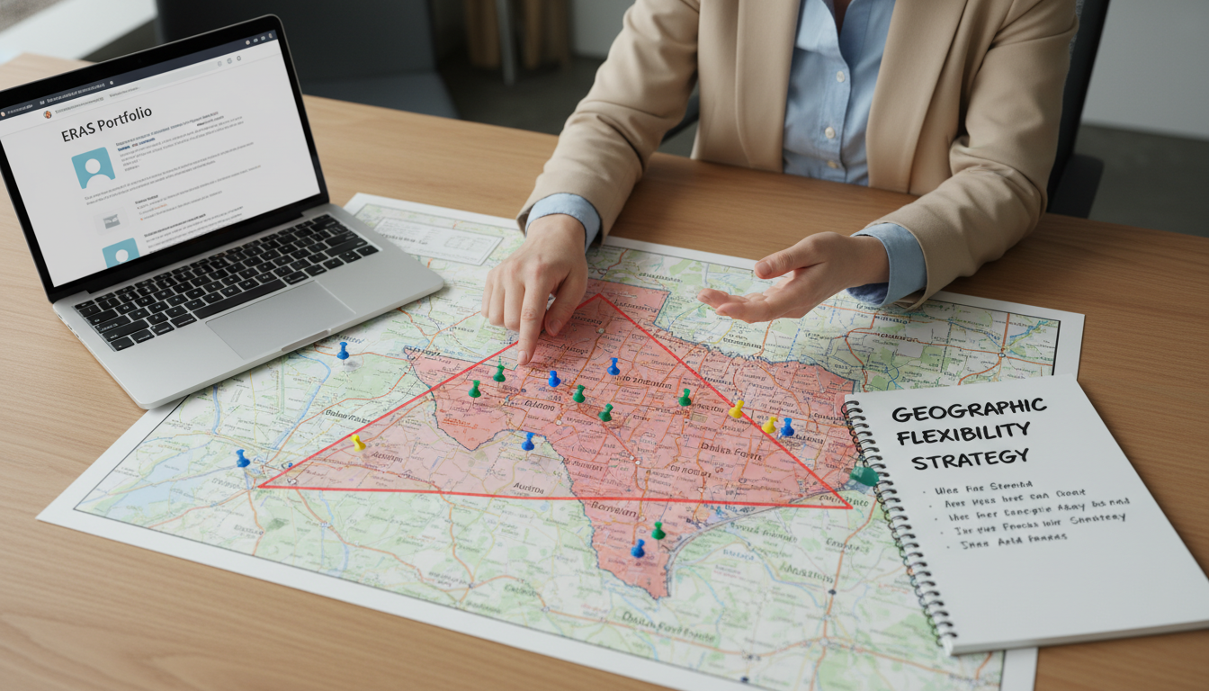 Map of Texas Triangle Highlighting Residency Cities for IMGs Map of Texas Triangle Highlighting Residency Cities for IMGs - non-US citizen IMG for Geographic Flexibility for Non-US Citiz