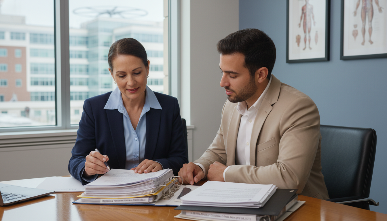 Residency program director explaining H-1B visa policies to an international medical graduate Residency program director explaining H-1B visa policies to an international medical graduate - non-US citizen IMG for H-1B S