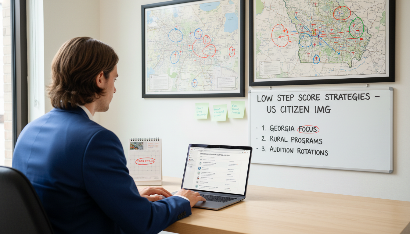 US citizen IMG reviewing Georgia residency program options US citizen IMG reviewing Georgia residency program options - US citizen IMG for Low Step Score Strategies for US Citizen IMG