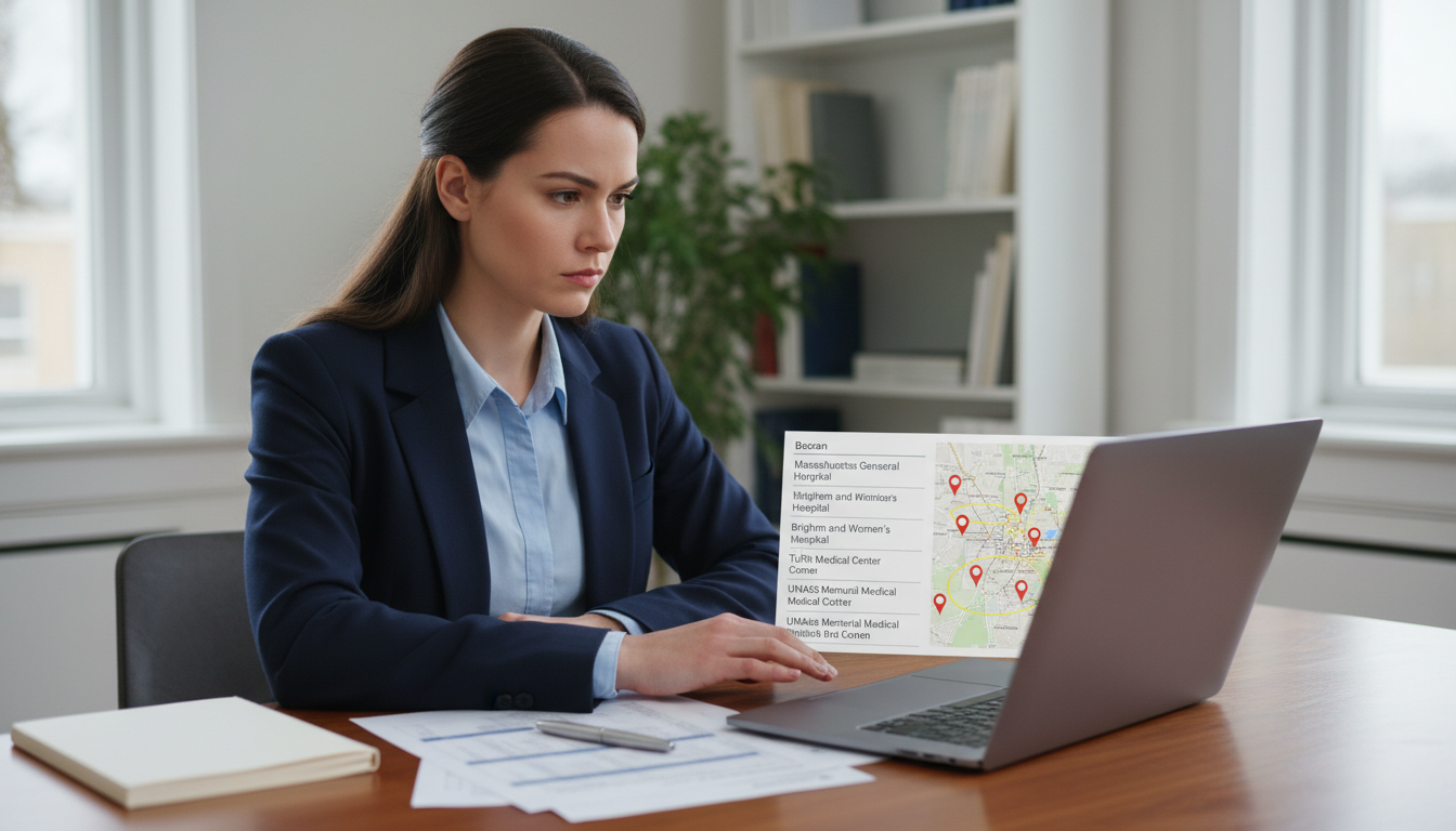 Medical graduate reviewing residency program list for Boston and Massachusetts Medical graduate reviewing residency program list for Boston and Massachusetts - US citizen IMG for Low Step Score Strategies