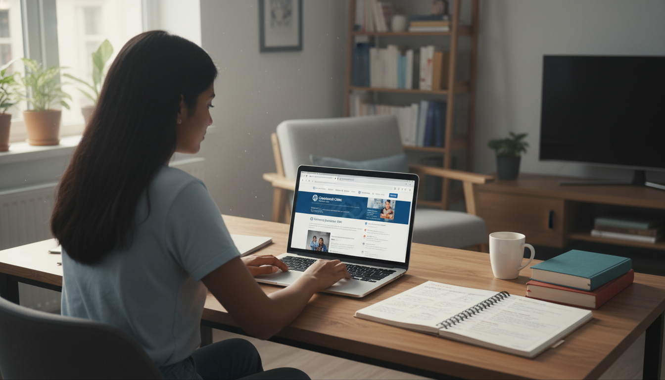 US citizen IMG exploring Cleveland residency options on a laptop - US citizen IMG for Low Step Score Strategies for US Citize