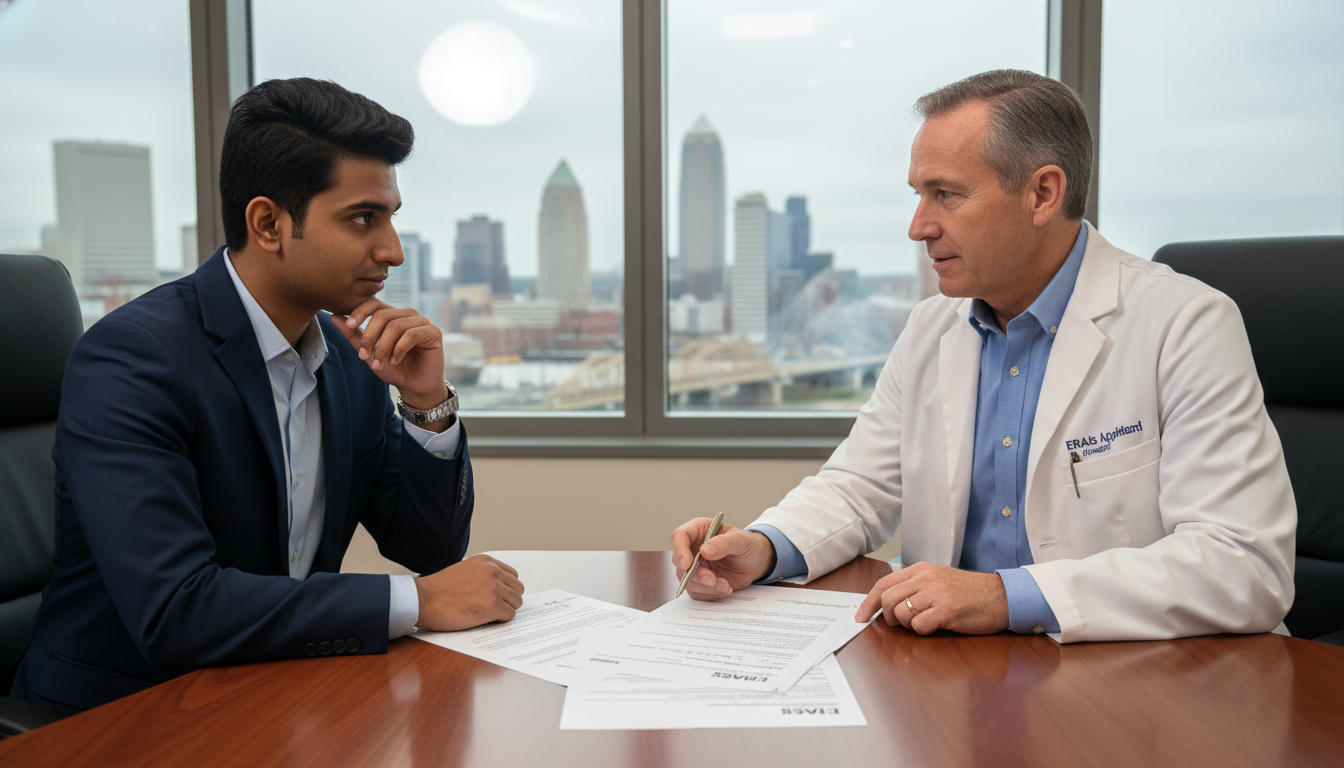 Medical student meeting with mentor about residency application - US citizen IMG for Low Step Score Strategies for US Citizen