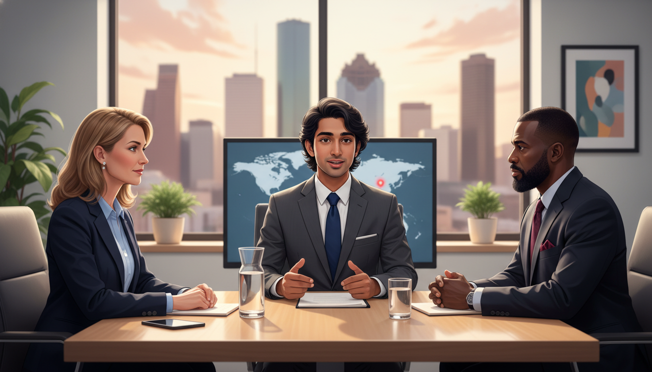 US citizen IMG in interview discussing residency location preferences US citizen IMG in interview discussing residency location preferences - US citizen IMG for Geographic Flexibility for US Citi