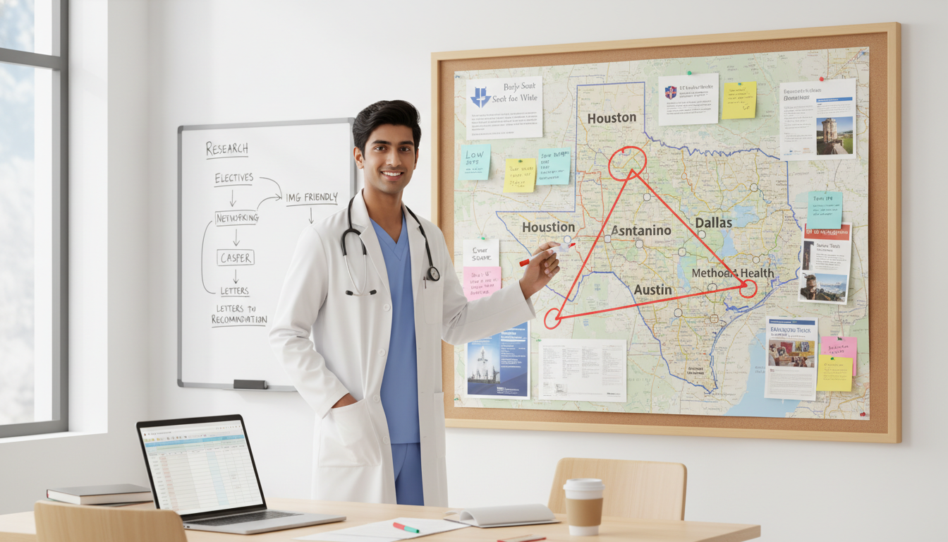 US citizen IMG mapping residency programs in the Texas Triangle - US citizen IMG for Low Step Score Strategies for US Citizen