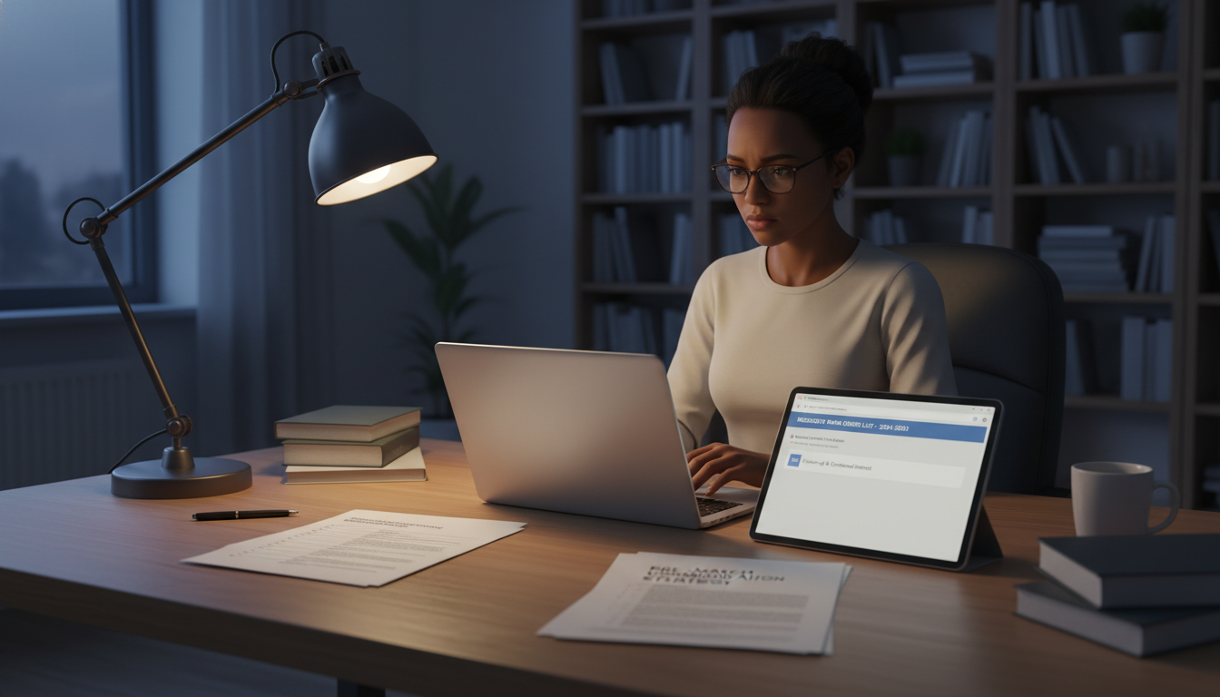 Caribbean IMG physician preparing rank list and emails for residency match - Caribbean medical school residency for Pre-Match