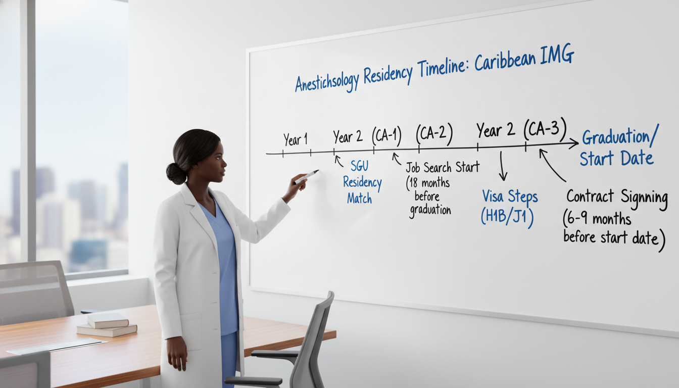 Anesthesia resident timeline for job search planning Anesthesia resident timeline for job search planning - Caribbean medical school residency for Job Search Timing for Caribbean