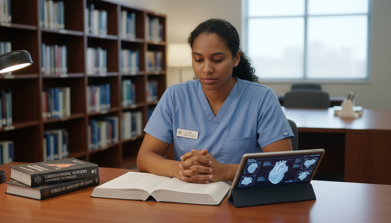 Caribbean IMG reviewing cardiothoracic surgery materials Caribbean IMG reviewing cardiothoracic surgery materials - Caribbean medical school residency for Pre-Interview Preparation f