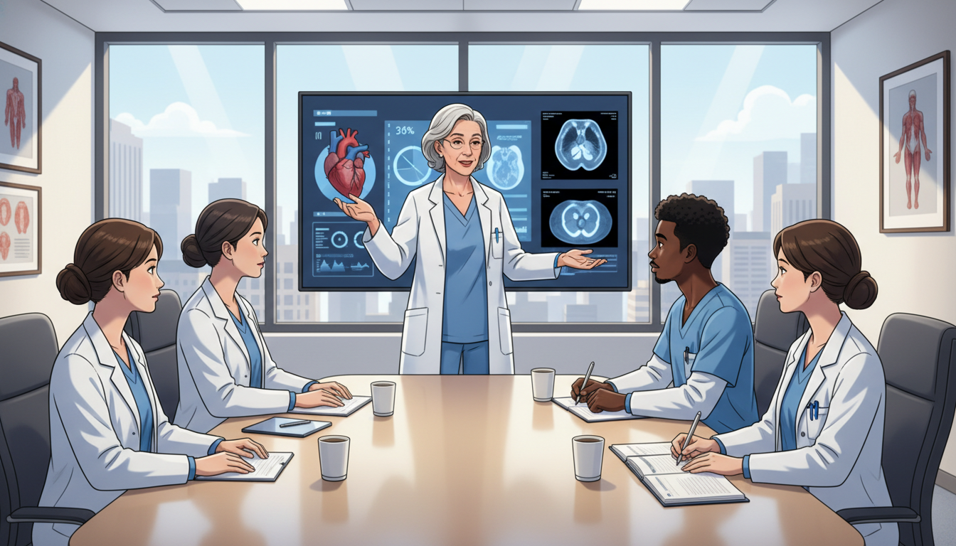 Caribbean IMG collaborating in cardiothoracic surgery research meeting - Caribbean medical school residency for Research Prof