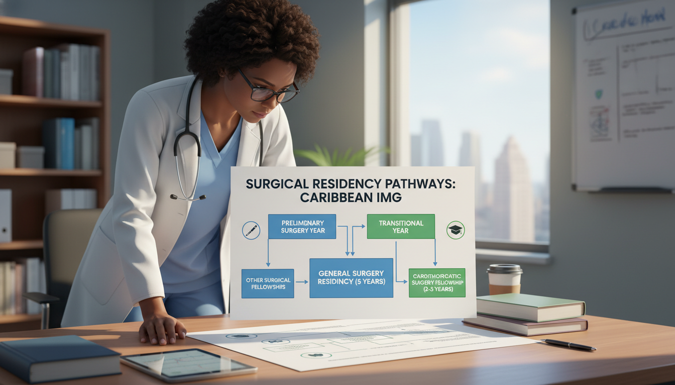 Pathway from preliminary surgery to cardiothoracic surgery - Caribbean medical school residency for SOAP Preparation for Cari