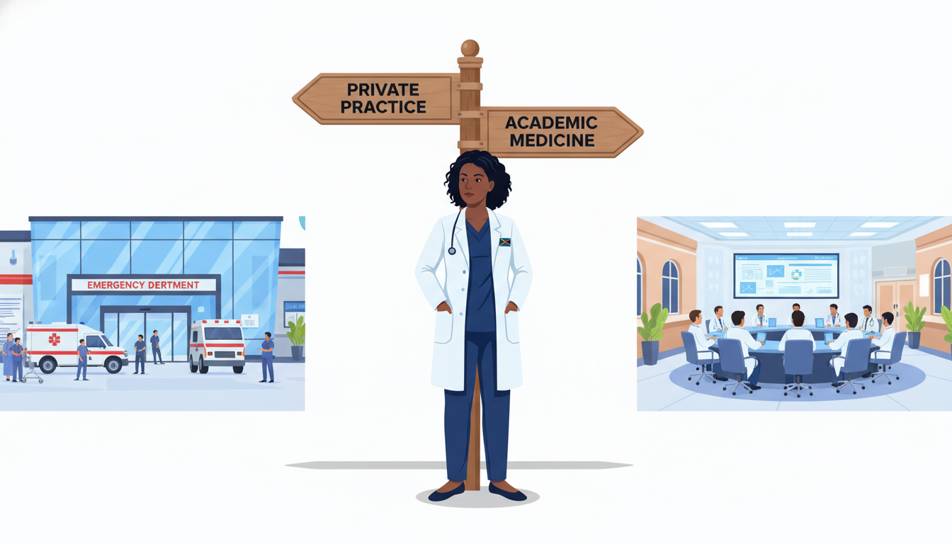 Choosing Between Academic and Private Practice for Caribbean IMGs in EM-IM