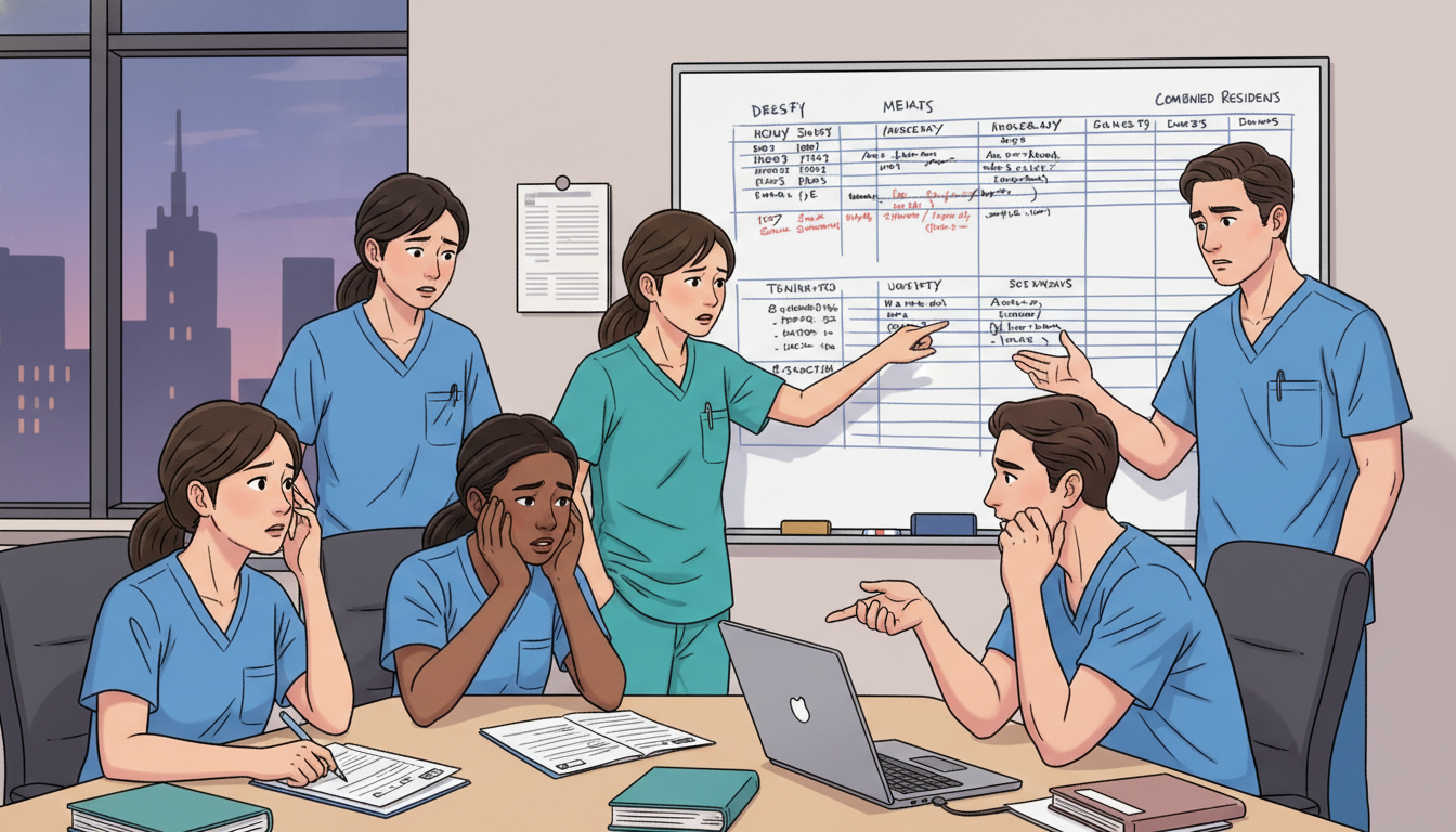 Combined EM-IM residents discussing workload and program culture Combined EM-IM residents discussing workload and program culture - Caribbean medical school residency for Identifying Maligna