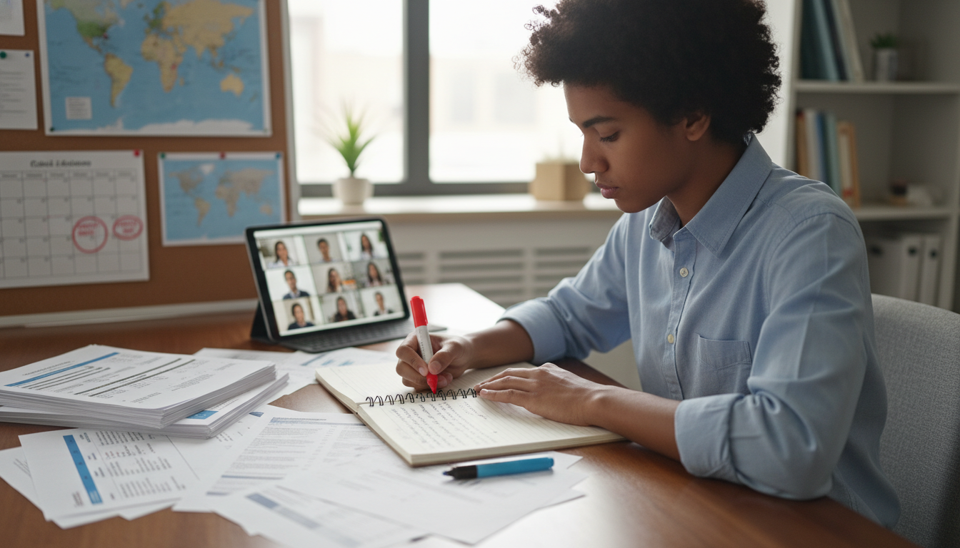 Caribbean medical graduate reviewing EM-IM clinical experiences before residency interviews Caribbean medical graduate reviewing EM-IM clinical experiences before residency interviews - Caribbean medical school reside