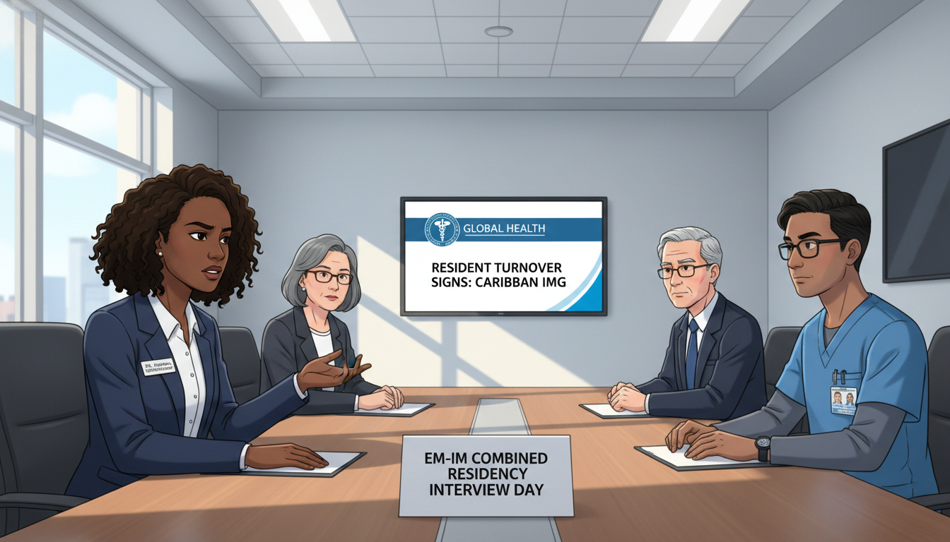 Caribbean IMG asking questions during residency interview Caribbean IMG asking questions during residency interview - Caribbean medical school residency for Resident Turnover Warning