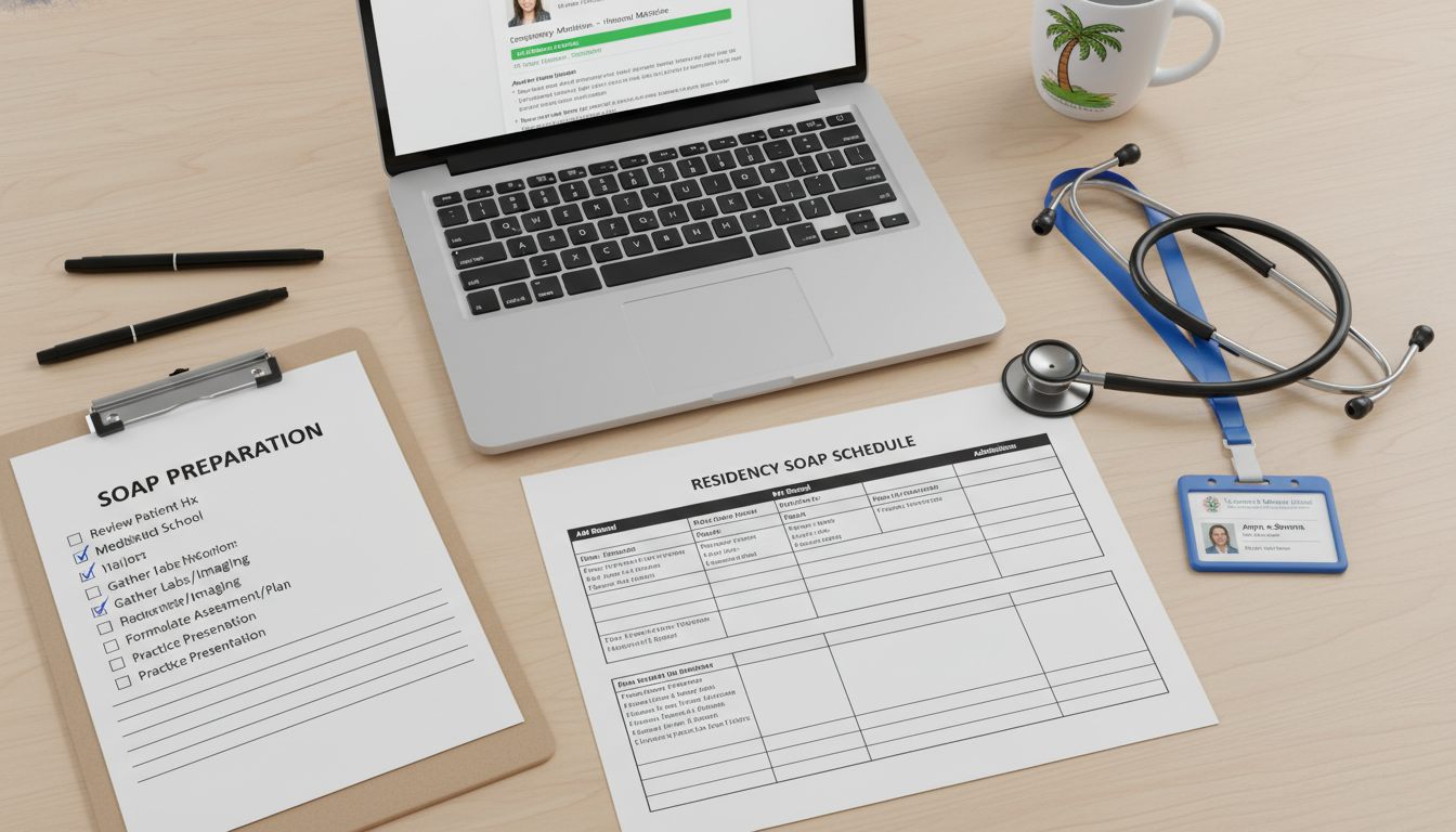 Residency SOAP schedule and checklist for Caribbean IMG - Caribbean medical school residency for SOAP Preparation for Caribbe