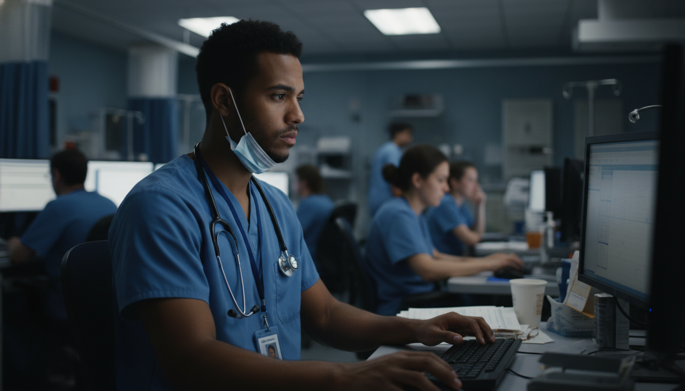 Caribbean IMG resident working night shift in Emergency Medicine Caribbean IMG resident working night shift in Emergency Medicine - Caribbean medical school residency for Work-Life Balance A
