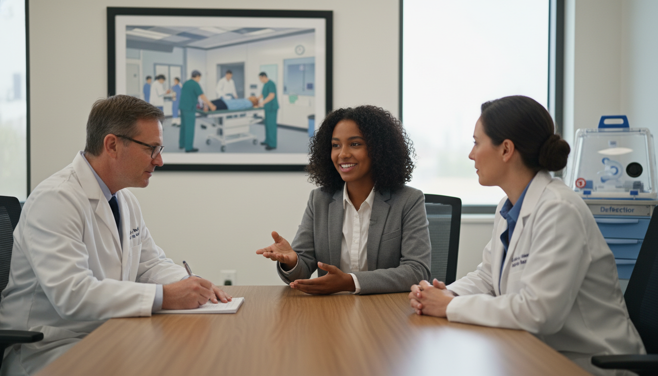 Emergency medicine residency interview with Caribbean IMG in a hospital setting Emergency medicine residency interview with Caribbean IMG in a hospital setting - Caribbean medical school residency for Pre-