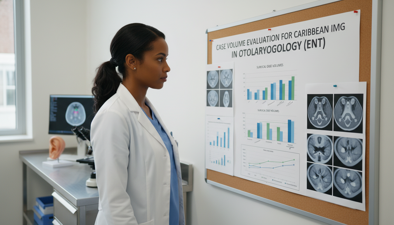 Otolaryngology resident reviewing surgical case log report Otolaryngology resident reviewing surgical case log report - Caribbean medical school residency for Case Volume Evaluation fo