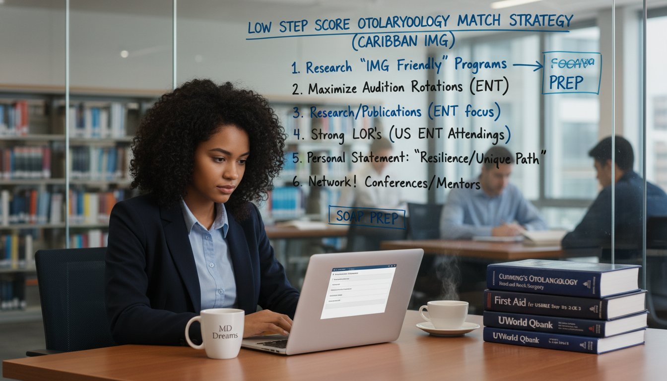 Essential Strategies for Caribbean IMGs with Low Step Scores in ENT Residency