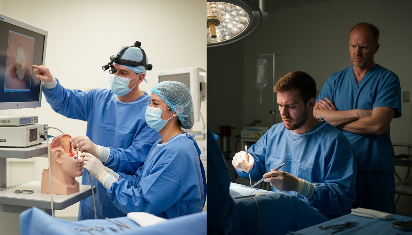 Otolaryngology residents in OR, supportive vs toxic culture contrast Otolaryngology residents in OR, supportive vs toxic culture contrast - Caribbean medical school residency for Identifying Mal