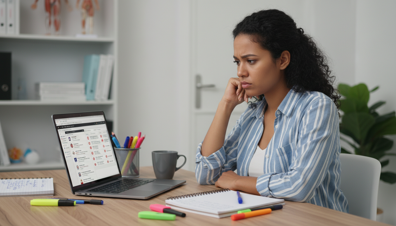 Caribbean IMG analyzing residency program red flags on laptop Caribbean IMG analyzing residency program red flags on laptop - Caribbean medical school residency for Identifying Malignant