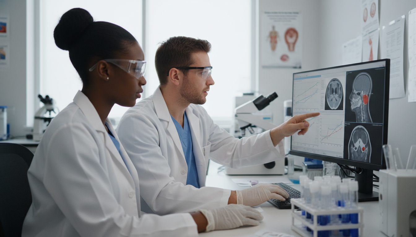 Caribbean IMG working in an ENT research lab - Caribbean medical school residency for Research Profile Building for Caribbean