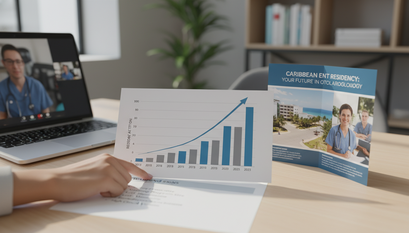 Residency attrition trend chart being reviewed by an applicant Residency attrition trend chart being reviewed by an applicant - Caribbean medical school residency for Resident Turnover War