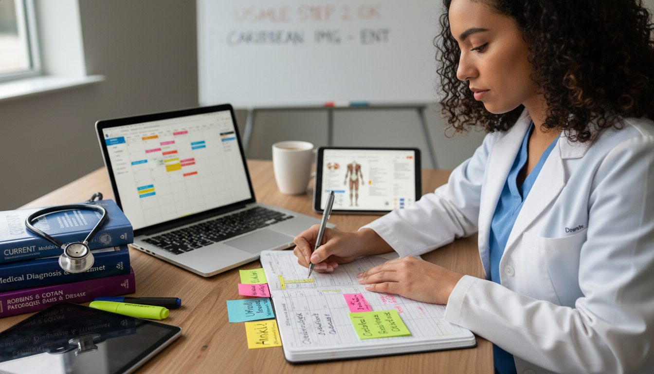 Study schedule planning for USMLE Step 2 CK Study schedule planning for USMLE Step 2 CK - Caribbean medical school residency for USMLE Step 2 CK Preparation for Caribbea