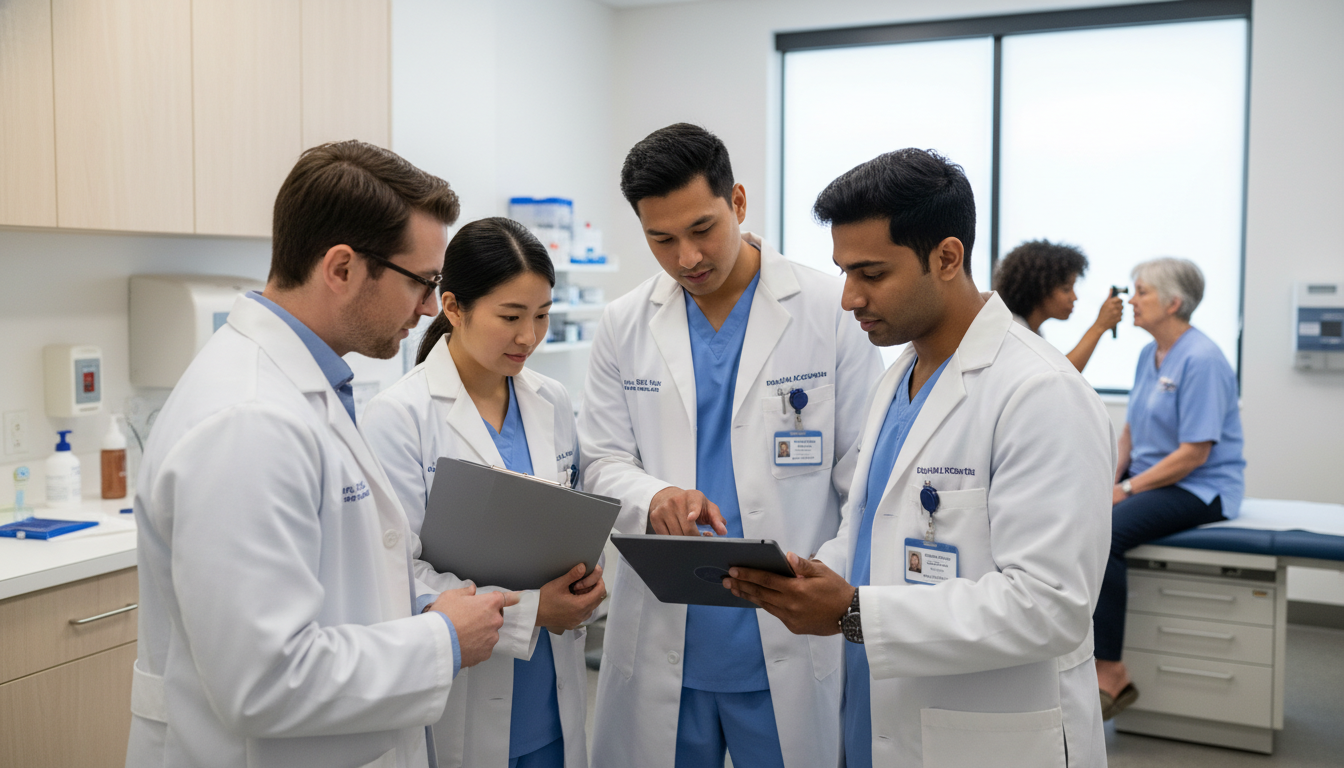 Family medicine residents in clinic and inpatient settings - Caribbean medical school residency for How to Research Programs