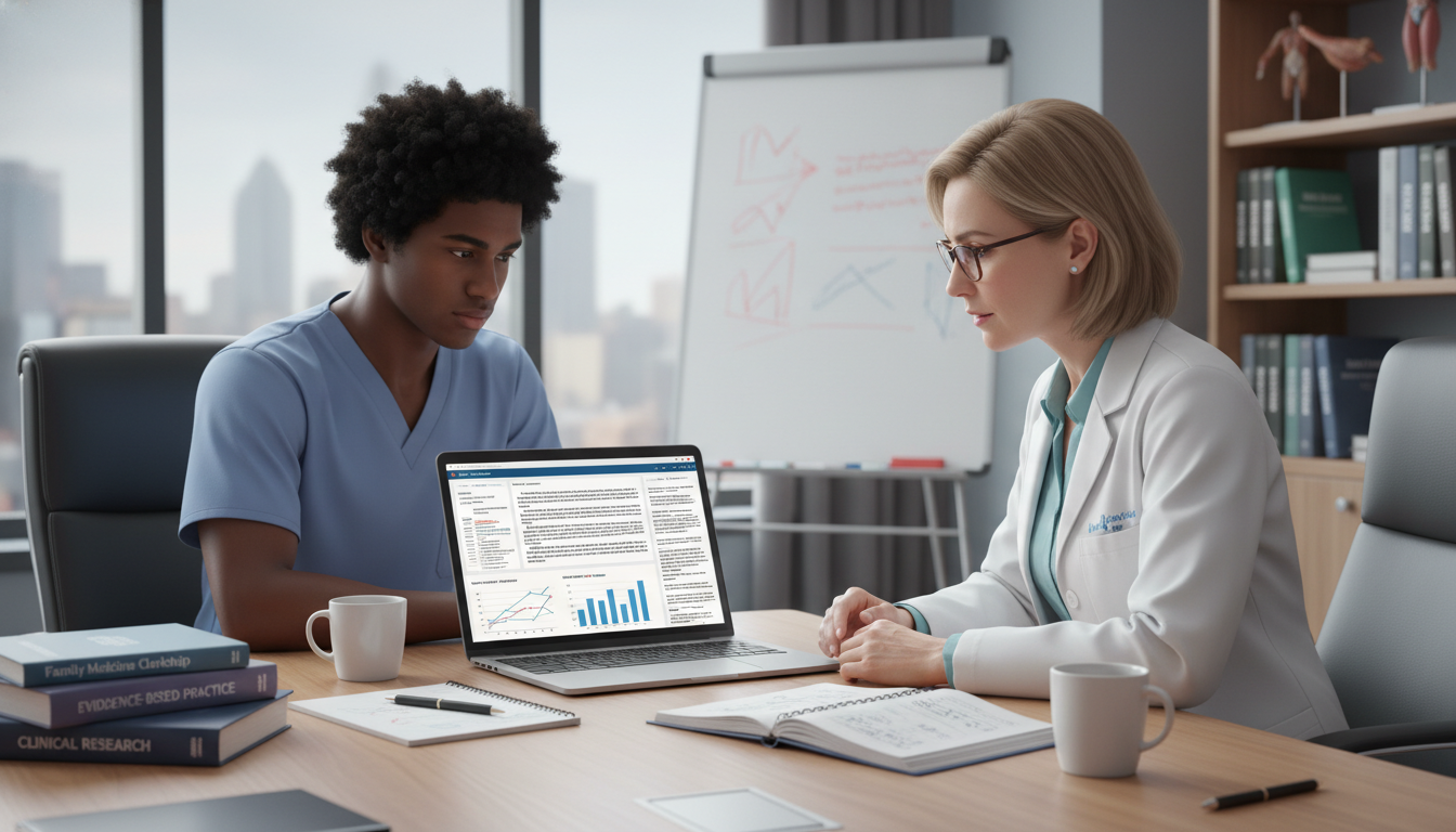 Caribbean IMG collaborating on research with US family medicine mentor Caribbean IMG collaborating on research with US family medicine mentor - Caribbean medical school residency for Research Prof