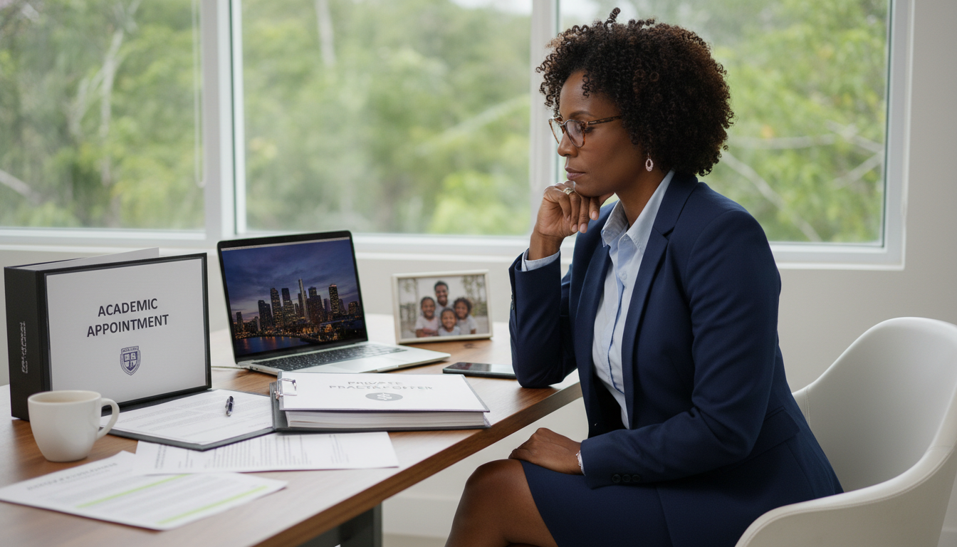 Caribbean IMG surgeon reviewing contract options and lifestyle factors Caribbean IMG surgeon reviewing contract options and lifestyle factors - Caribbean medical school residency for Academic vs P