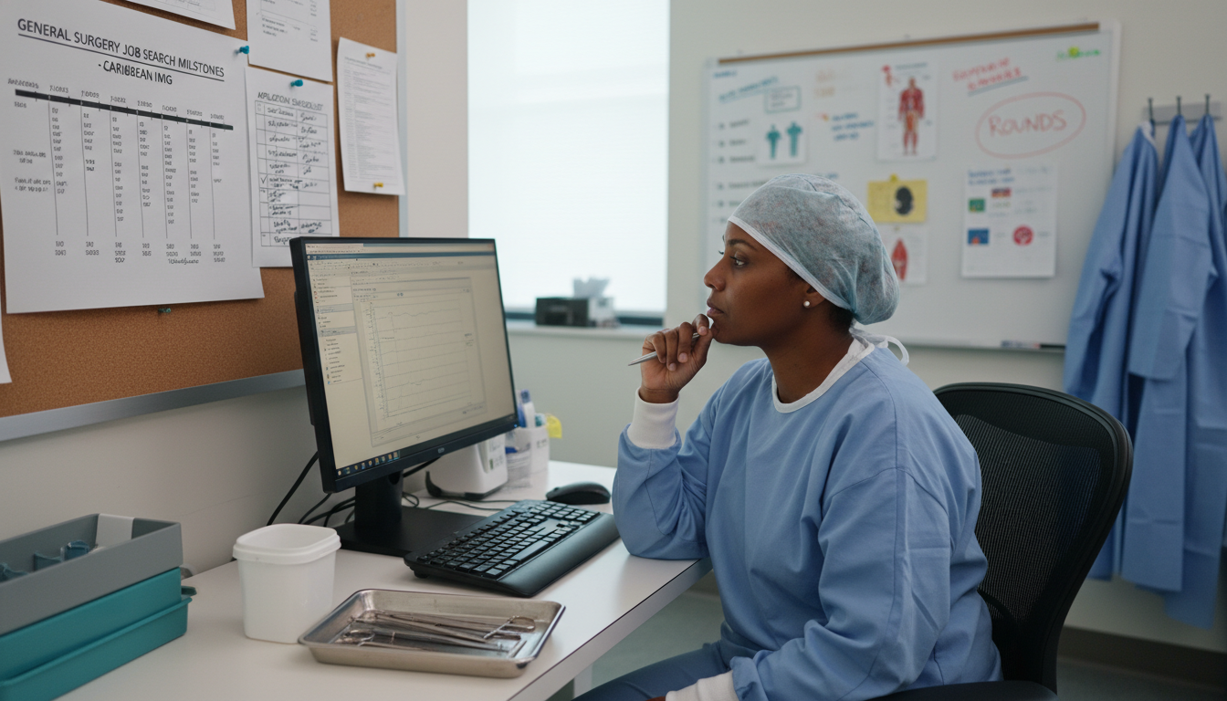 General Surgery Resident Reviewing Job Search Timeline General Surgery Resident Reviewing Job Search Timeline - Caribbean medical school residency for Job Search Timing for Caribbe