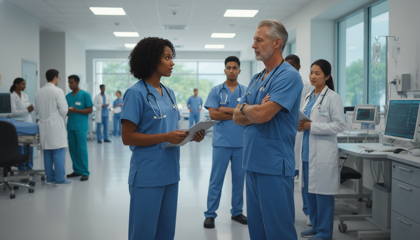 Caribbean IMG working with surgical team during clinical rotation - Caribbean medical school residency for Networking in Medi