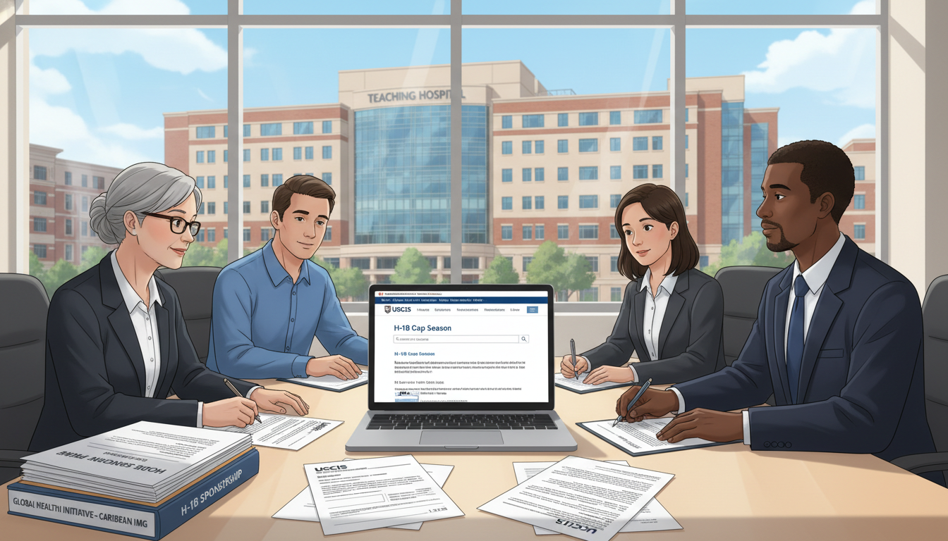 Academic teaching hospital discussing H-1B sponsorship for residents Academic teaching hospital discussing H-1B sponsorship for residents - Caribbean medical school residency for H-1B Sponsorshi