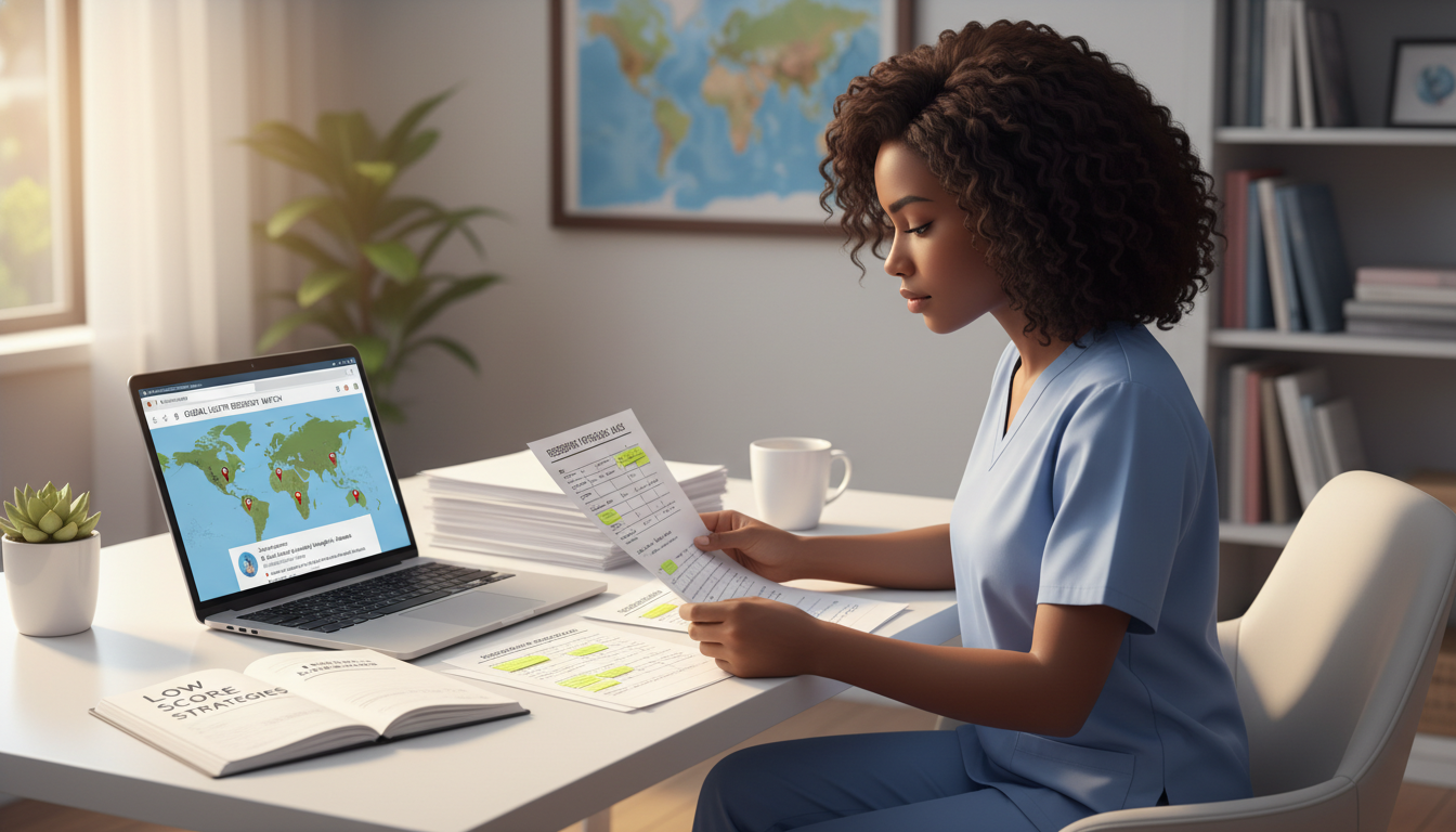 Residency applicant reviewing program list and global health tracks - Caribbean medical school residency for Low Step Score S