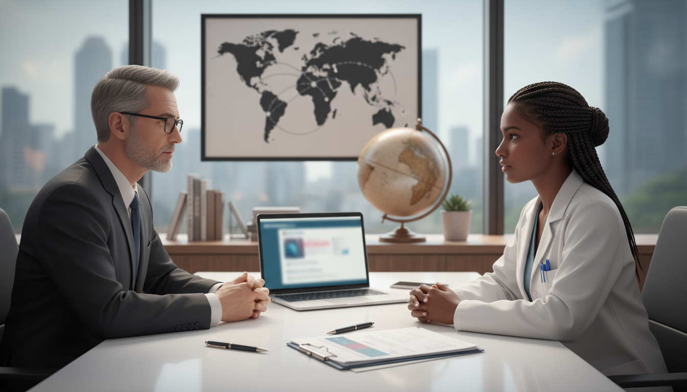 Caribbean IMG resident meeting with program director about residency questions Caribbean IMG resident meeting with program director about residency questions - Caribbean medical school residency for Quest