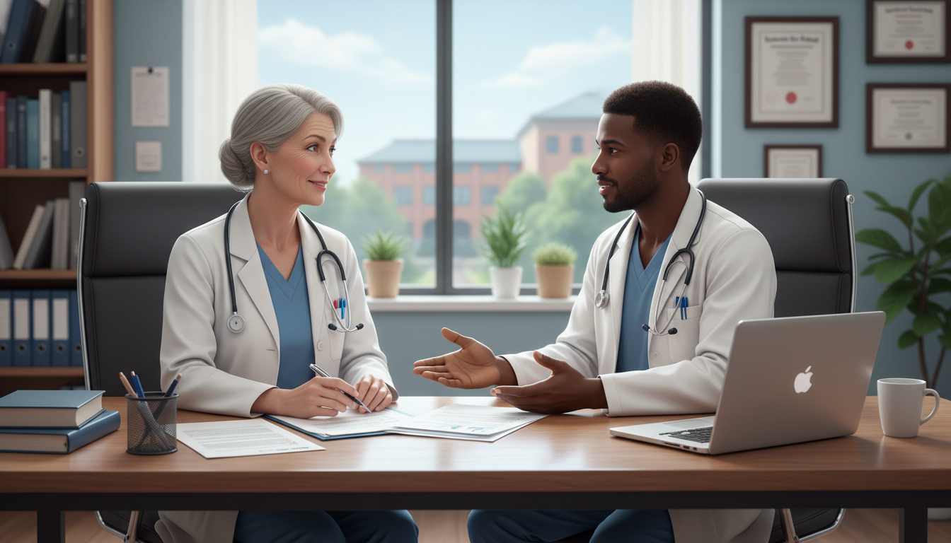 Caribbean IMG meeting with an attending to request a strong letter of recommendation - Caribbean medical school residency for