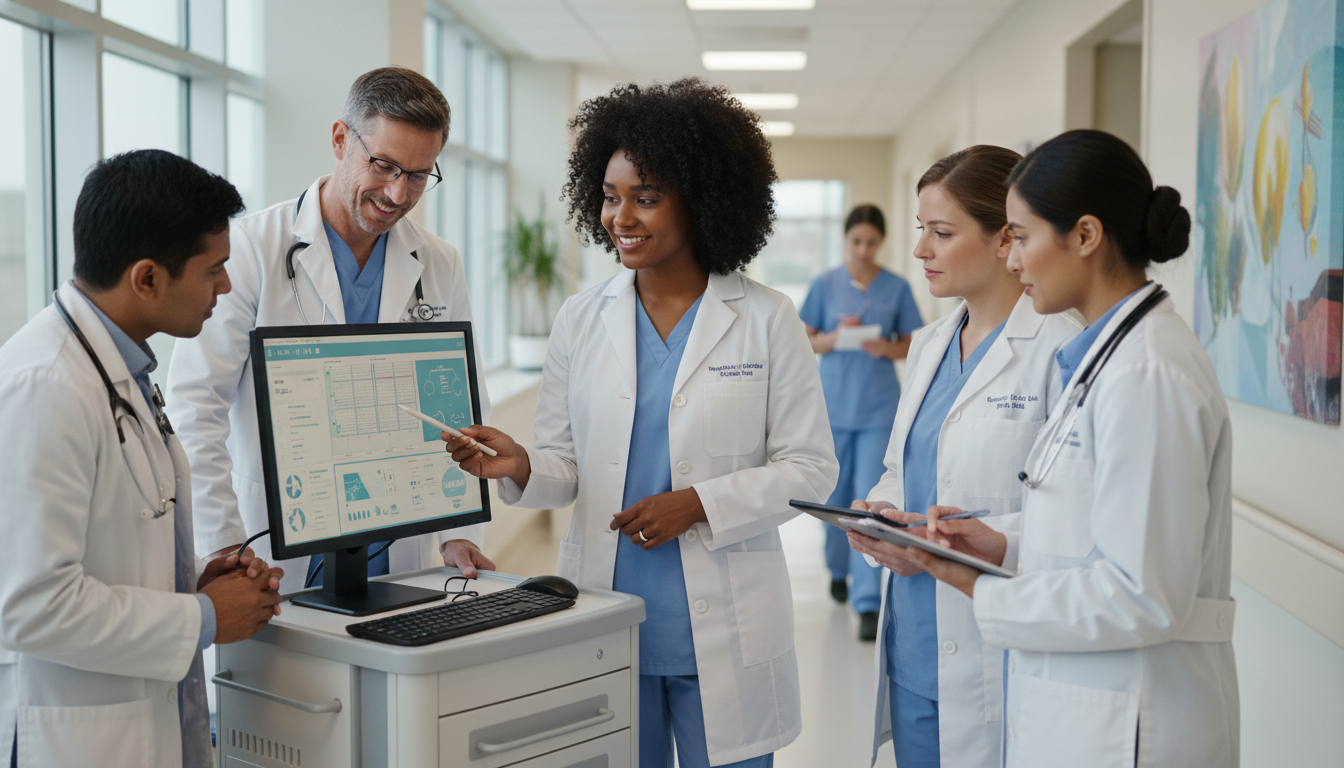 Caribbean IMG on internal medicine ward rounds building professional relationships Caribbean IMG on internal medicine ward rounds building professional relationships - Caribbean medical school residency for N