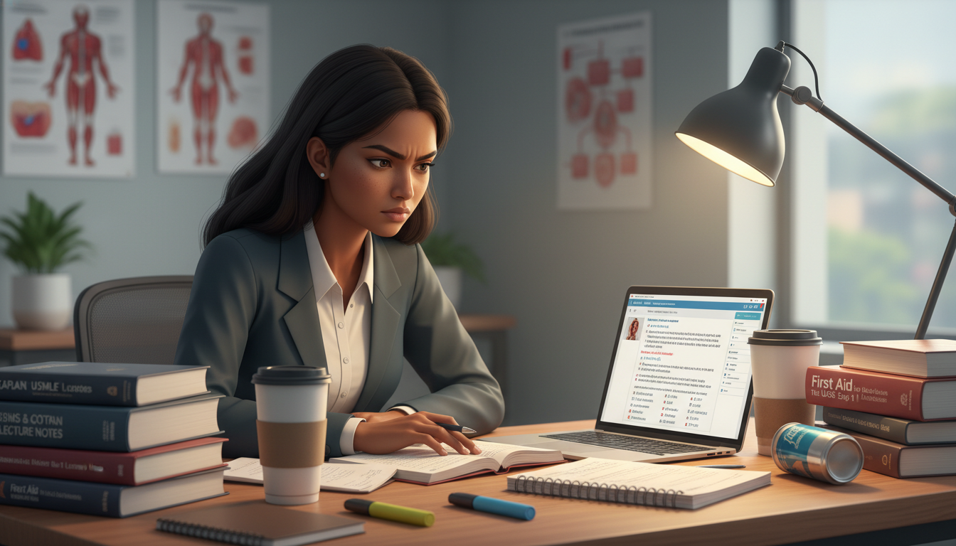 Medical student studying for USMLE Step exams Medical student studying for USMLE Step exams - Caribbean medical school residency for Addressing Red Flags for Caribbean IMG