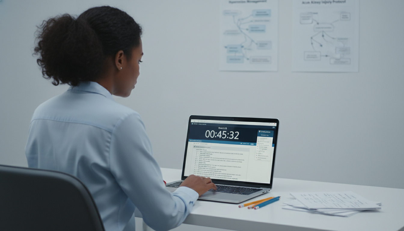 Caribbean IMG practicing for USMLE Step 2 CK under timed exam conditions - Caribbean medical school residency for USMLE Step