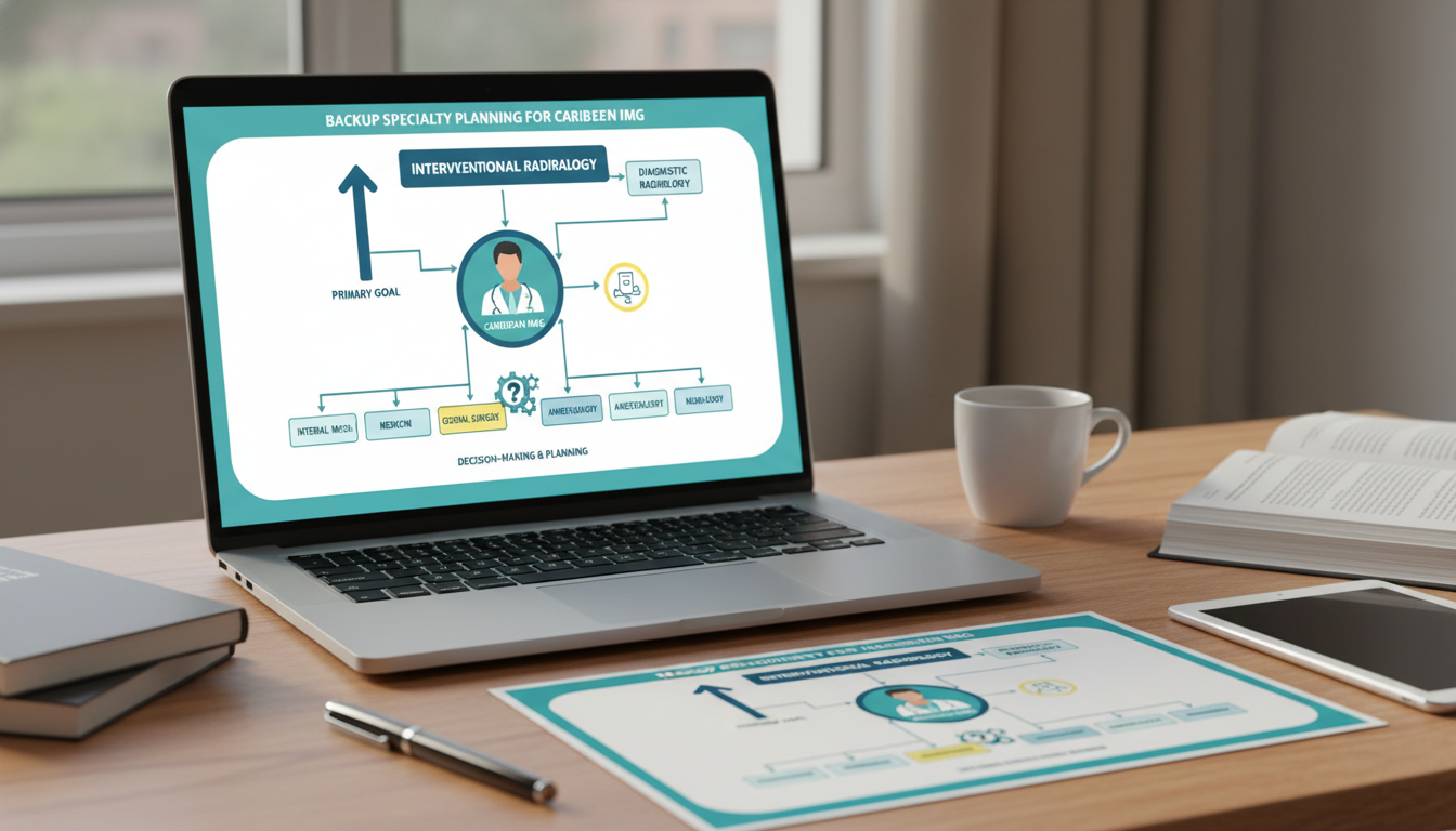 Flowchart of backup specialty options for Caribbean IMG targeting IR Flowchart of backup specialty options for Caribbean IMG targeting IR - Caribbean medical school residency for Backup Specialt