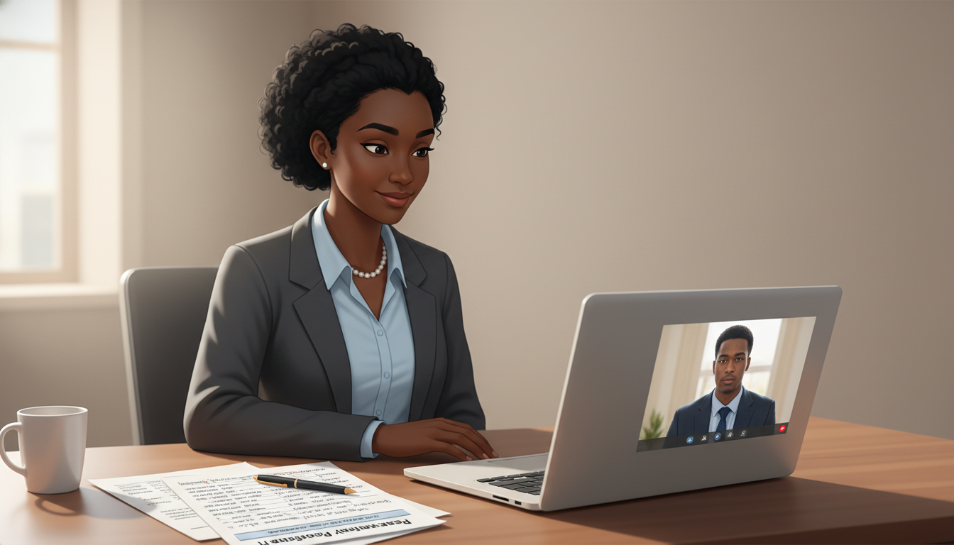 Caribbean IMG practicing residency interview on video call Caribbean IMG practicing residency interview on video call - Caribbean medical school residency for Pre-Interview Preparation