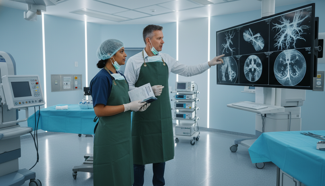 Interventional radiology attending mentoring a Caribbean IMG resident - Caribbean medical school residency for Step Score Str