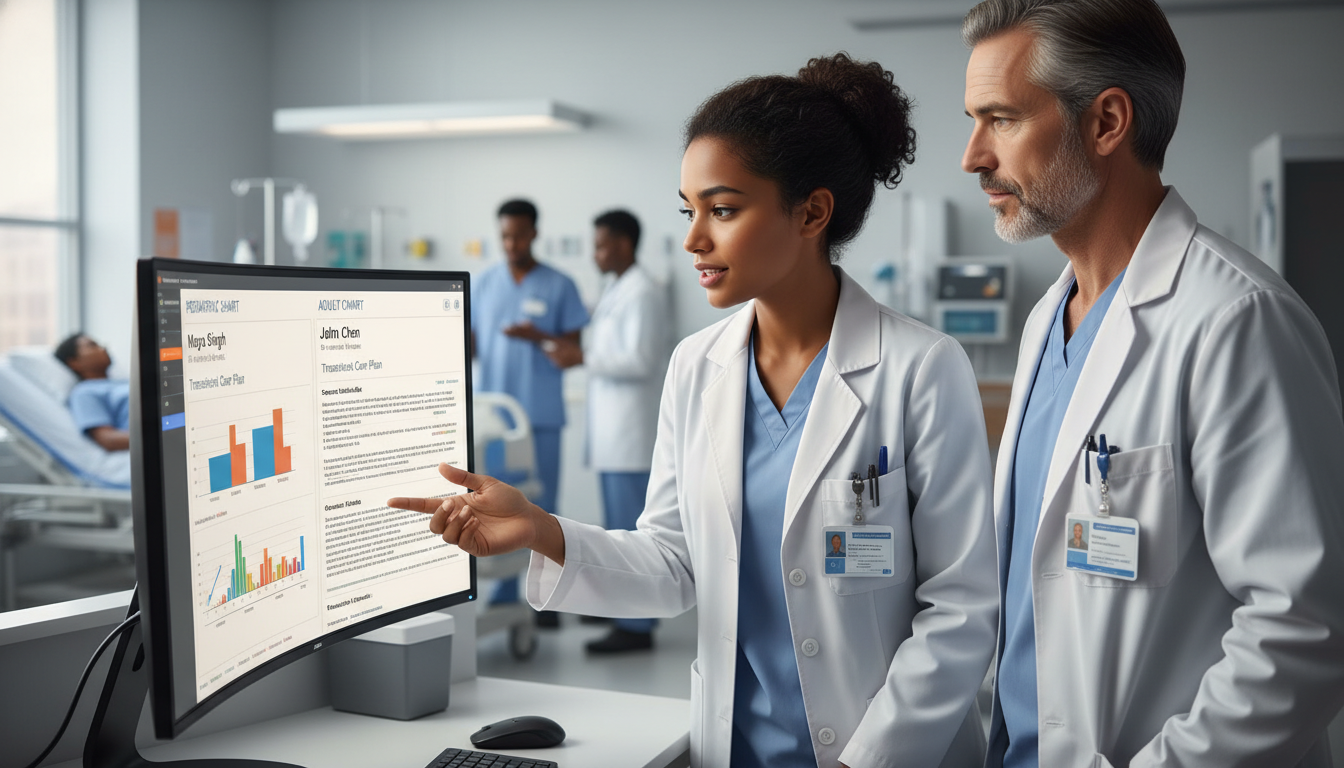 Caribbean IMG discussing transitional care plans during residency - Caribbean medical school residency for Common Interview Q