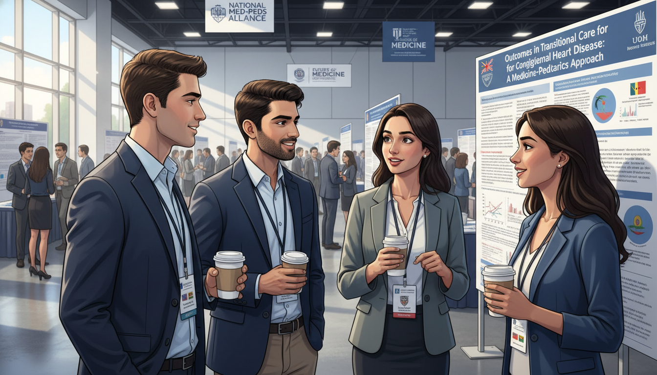 Medical students and physicians networking at a Med-Peds conference Medical students and physicians networking at a Med-Peds conference - Caribbean medical school residency for Networking in Me